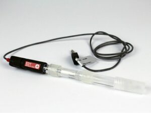 Image showing a double junction reference electrode.