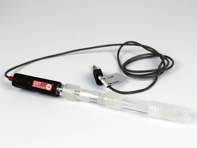 Image showing a double junction reference electrode.