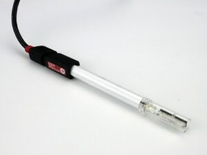 An image showing a glass conductivity electrode.