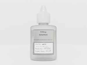Image showing a small bottle of nitrate flow plus filling solution.