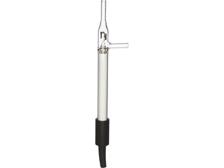 An image showing a glass conductivity flow cell.