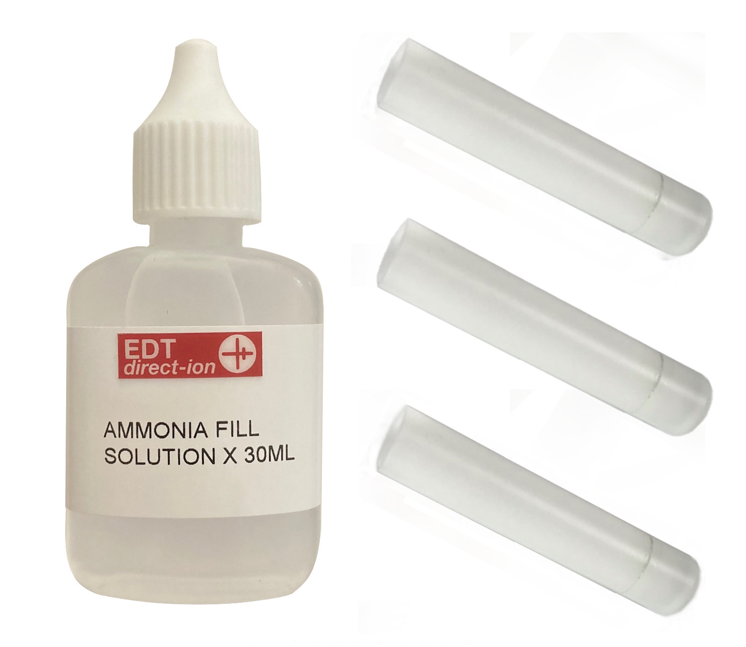 Image showing ammonia solution and membrane kits.