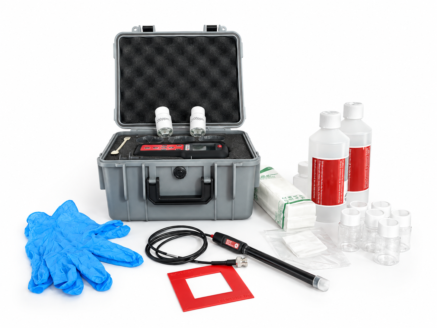 Image Showing a fire damage test kit.