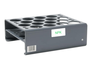 An Image showing a 16 place sample rack