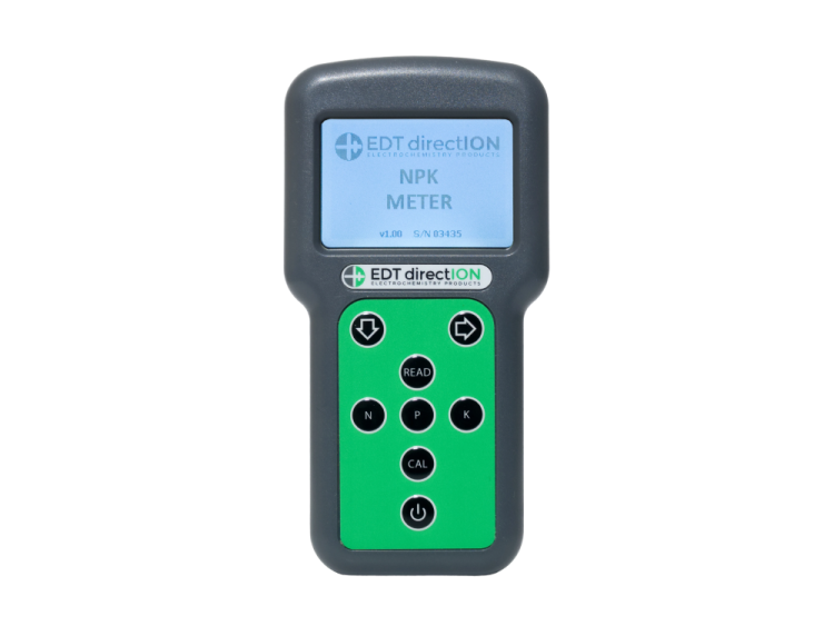 Image showing an NPK Meter switching on.