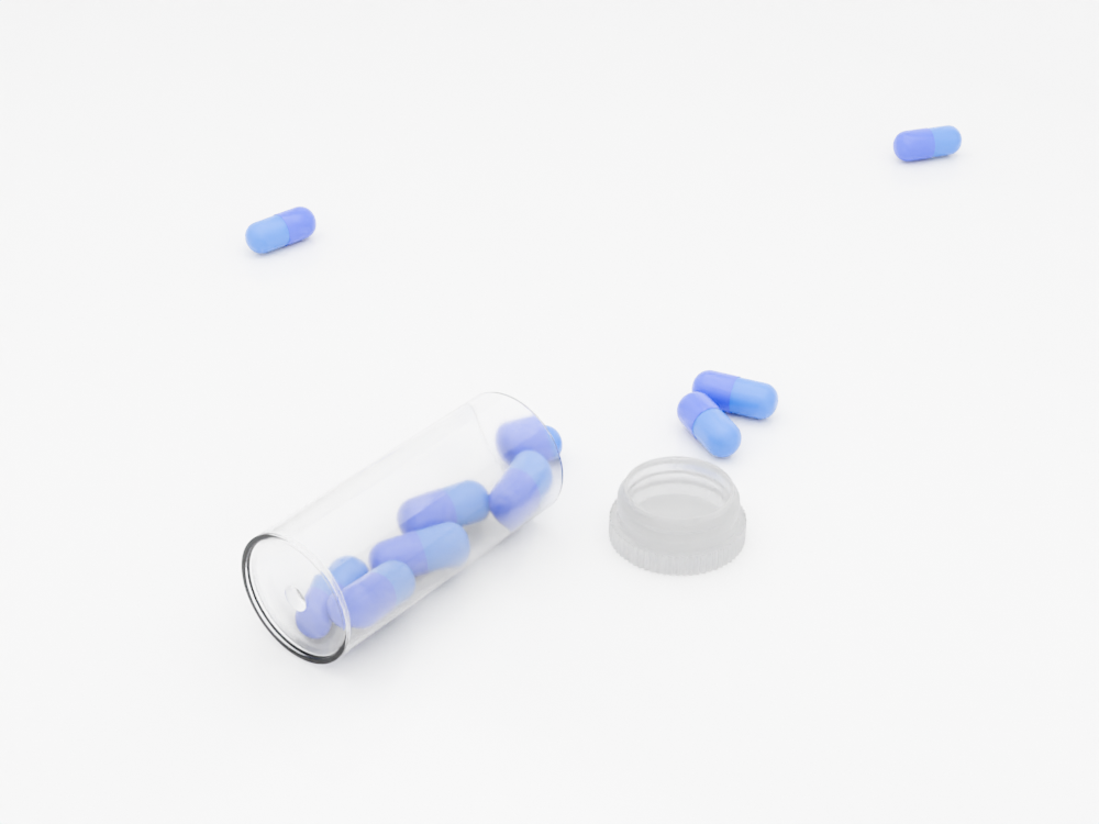An image showing some scattered pH 10 Capsules.
