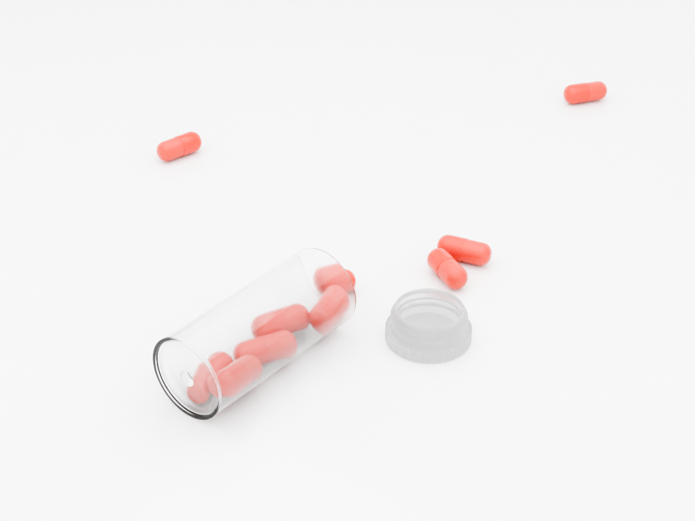 An image showing some scattered pH 4 Capsules