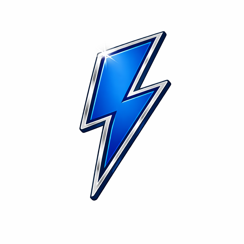 An image showing a lightning bolt