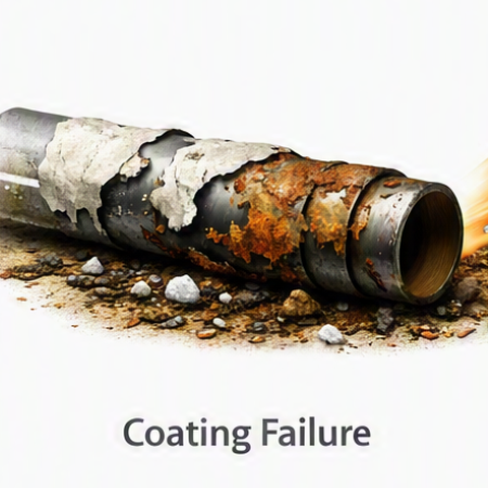 Coating Failure icon displaying corroded steel